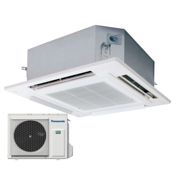 Panasonic Set S-3650PU3E + Blende CZ-KPU3W + U-36PZH3E5 PACi NX Elite Deckenkassette 3,6 kW R32
