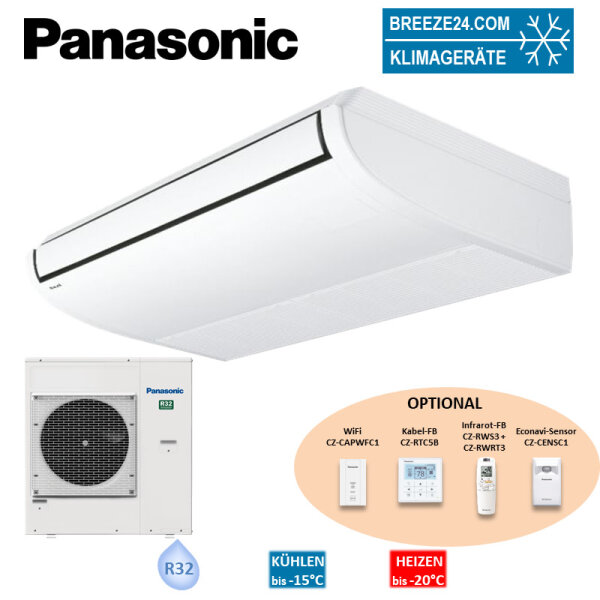 Panasonic Set Deckenunterbaugerät 6,8 kW S-6071PT3E + U-71PZH4E5 PACi NX Elite Raumgröße 70 m² R32