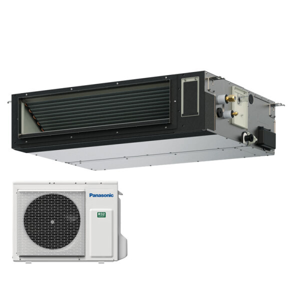 Panasonic Set Kanalgerät 3,6 kW S-3650PF3E + U-36PZH3E5 Elite | Raumgröße 35 - 40 m² | R32