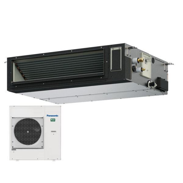 Panasonic Set Kanalgerät 9,5 kW S-1014PF3E + U-100PZH4E5 Elite | Raumgröße 100 - 105 m² | R32