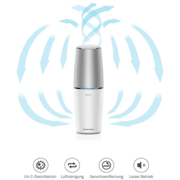 MSP2 UV-C Tragbarer Luftreiniger mit Netz-Anschluss