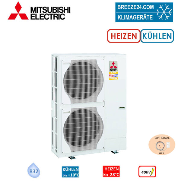Mitsubishi Electric PUZ-HWM140YHA Zubadan 14,0 kW Monoblock-Wärmepumpe Außengerät R32 400V