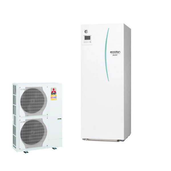 Mitsubishi Electric Set 8.35 PUZ-HWM140YHA + ERPT20X-VM2D Monoblock-Wärmepumpe + Speicher200L 14,0kW