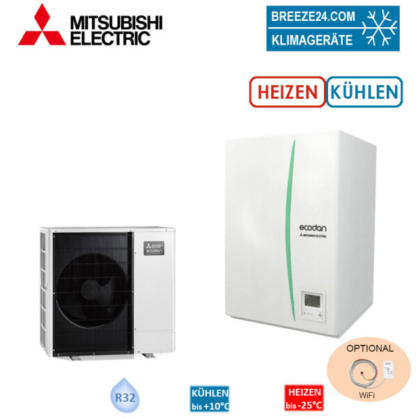 Mitsubishi Electric Set 7.22 PUZ-WM60VAA + ERPX-YM9D Monoblock-Wärmepumpe + Hydromodul K/H 6,0 kW