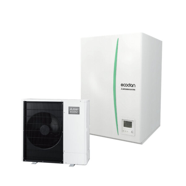 Mitsubishi Electric Set 2.11 PUD-SWM60VAA + EHSD-YM9D Wärmepumpe + Hydromodul 6,0 kW WiFi 400 Volt