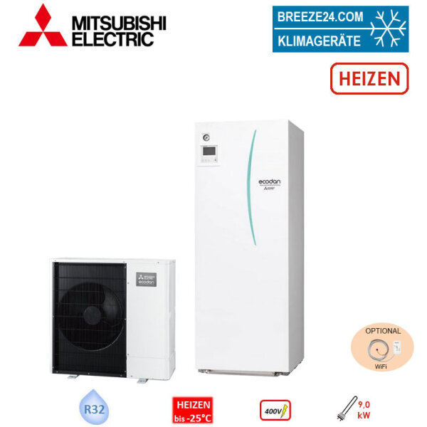 Mitsubishi Electric Set 6.14 PUD-SWM120YAA + EHST20D-YM9D Wärmepumpe + Speichermodul 12,0 kW 200 L