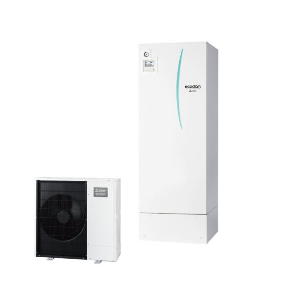 Mitsubishi Electric Set 6.16 PUD-SWM80YAA + EHST30D-YM9D Wärmepumpe + Speichermodul 8,0 kW 300 L