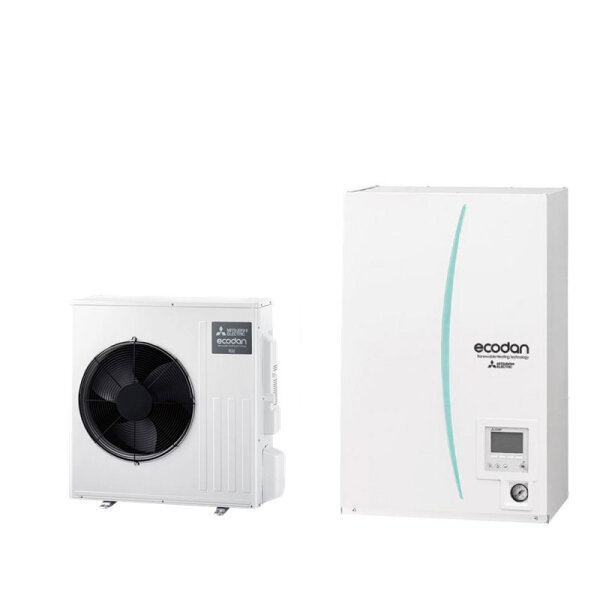 Mitsubishi Electric Set 9.13 SUZ-SWM80VA + ERSD-YM9D Wärmepumpe + Hydromodul Kühlen/Heizen 6,5 kW