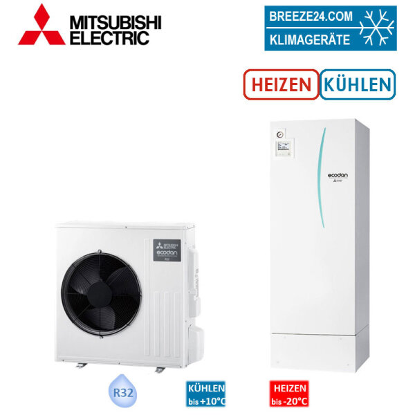 Mitsubishi Electric Set 9.15 SUZ-SWM60VA + ERST20D-YM9D Wärmepumpe + Speichermodul 5,0 kW 200 L