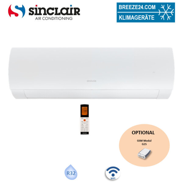 Sinclair Wandgerät TERREL SIH-09BITW weiß 2,7 kW | Raumgröße 30 - 35 m² | WiFi