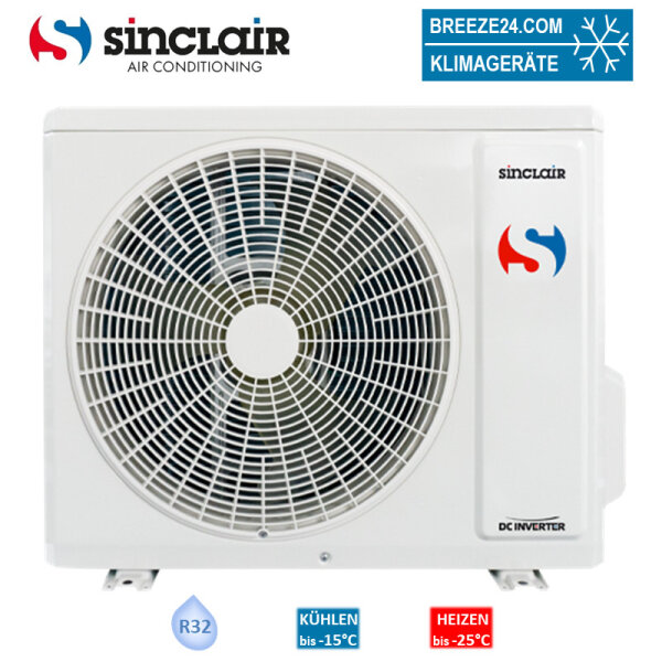Sinclair SOH-13BIT Außengerät 3,5 kW für 1 Innengerät | 35 - 40 m² - R32