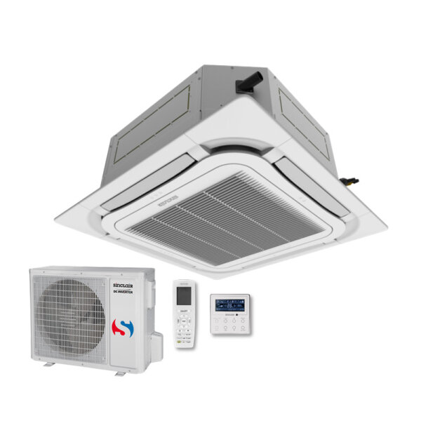 Sinclair Set 4-Wege-Deckenkassette ASC-12BI2 + Blende + ASGE-12BI2 3,5 kW R32