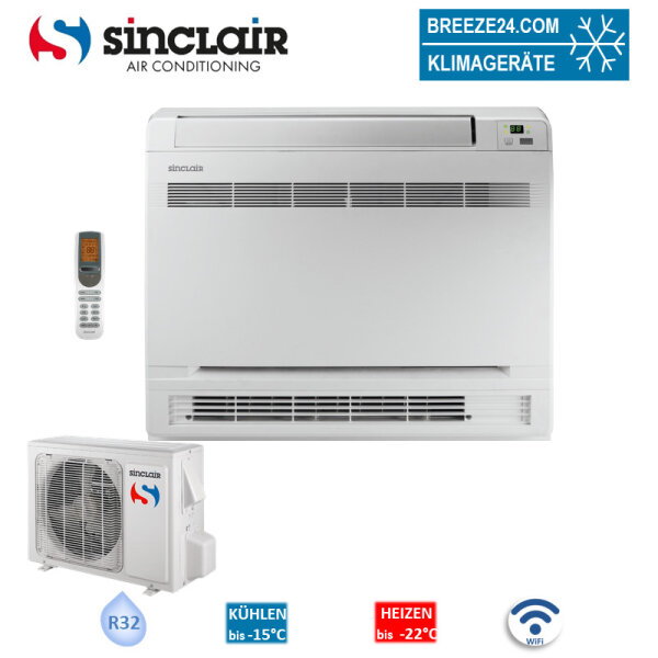 Sinclair Set Truhengerät ASP-18BI + Außengerät 5,2 kW R32 Klimaanlage