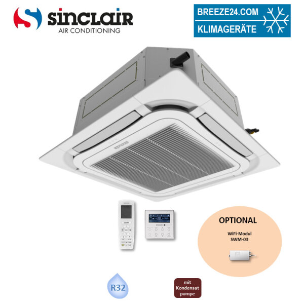 Sinclair ASC-24BI 4-Wege-Kassettengerät 7,0 kW (Nur Monosplit)