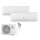 Sinclair Set 2 Wandgeräte RAY 2,7/4,6 KW SIH-09BIR + SIH-18BIR + MV-E21BI2 R32 Klimaanlage