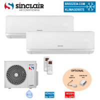 Sinclair Set 2 Wandgeräte RAY 2,7/6,2 KW SIH-09BIR +...
