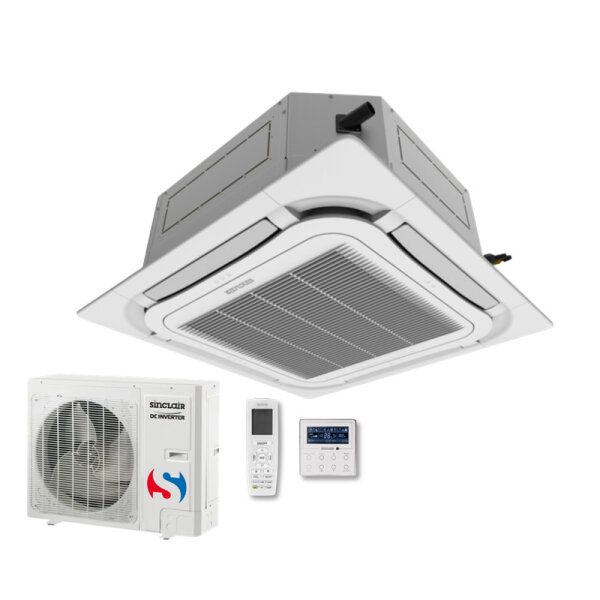 Sinclair Set 4-Wege-Deckenkassette ASC-36BI2 + Blende + ASGE-36BI2-3 10,0 kW 400V R32