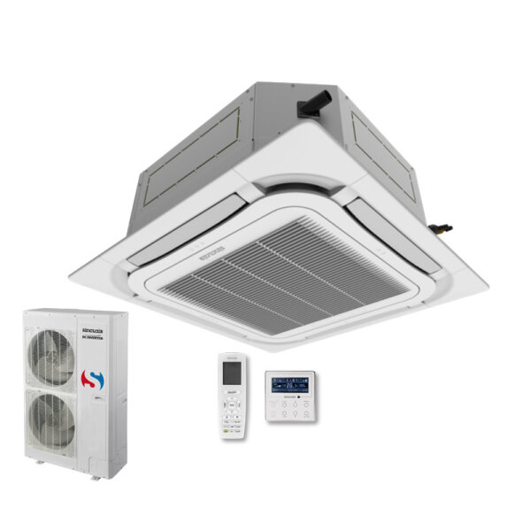 Sinclair Set 4-Wege-Deckenkassette ASC-60BI2 + Blende + ASGE-60BI2-3 16,0 kW 400V R32