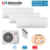 Sinclair Set 3 Wandger&auml;te RAY 2,7/6,2 kW 2 x...