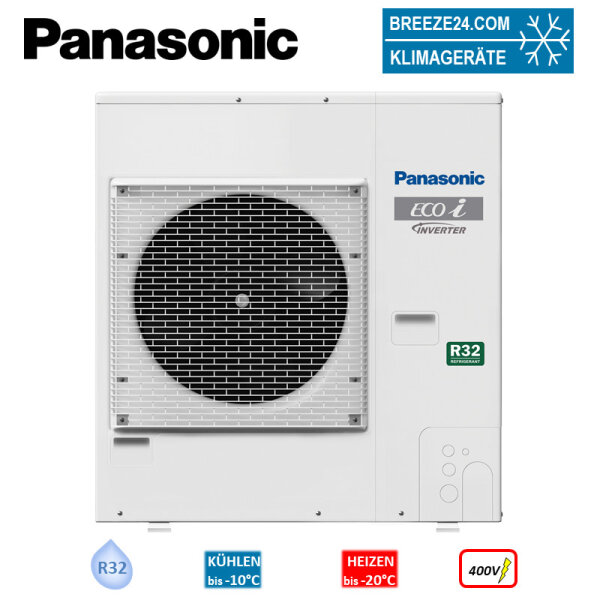 Panasonic U-4LZ2E8 VRF Aussengerät für bis zu 10 Innengeräte 12,1 kW R32 400V