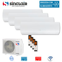 Sinclair Set 4 Wandger&auml;te TERREL 2,7 kW 4 x...