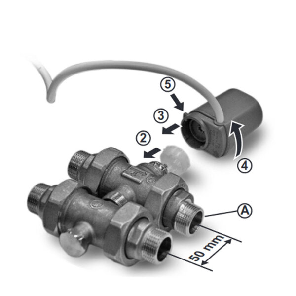 Daikin EKMV3C09B 3-Wege-Ventil-Kit für Daikin Kaltwasser-Deckenkassetten