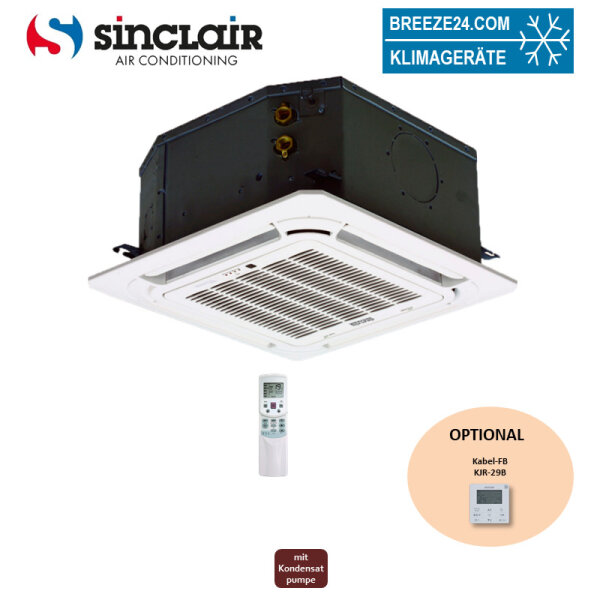 Sinclair SF-750C2M 4-Wege-Deckenkassette Kaltwasser 2-Leiter 4,5 kW