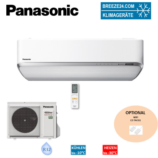 Panasonic Set KIT-VZ9-SKE Wandgerät CS-VZ9SKE + CU-VZ9SKE Heatcharge VZ Inverter+ 2,5 kW R32