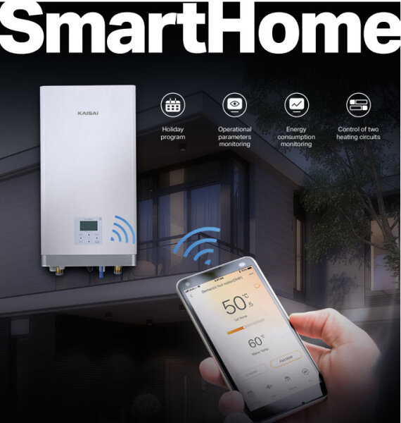 Kaisai Wärmepumpen Set Arctic KHA-16RY3 + KMK-240L-160RY3 Außengerät + Hydromodul mit Speicher 240L