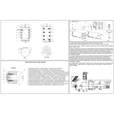 TESY EV 2x4 2x9 S2 200 60 HP Wassertank 200 L mit 2 doppelten Niedertemperatur-Wärmetauscher