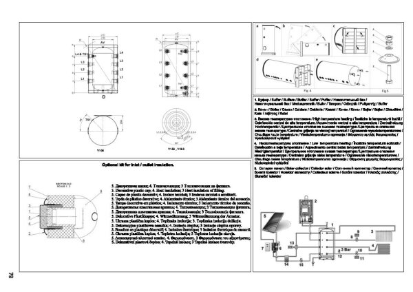 TESY V 100 55 - ACF PC Pufferspeicher für Klimaanlagen 100 L ohne Wärmetauscher