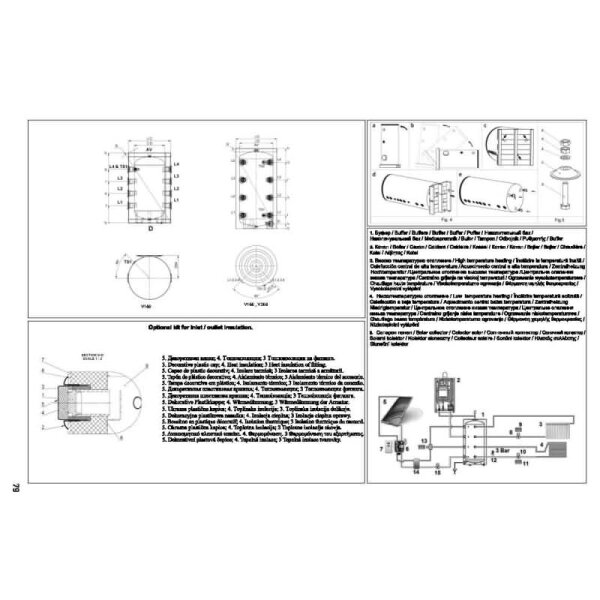 TESY V 160 60 - ACF PC Pufferspeicher für Klimaanlagen 160 L ohne Wärmetauscher