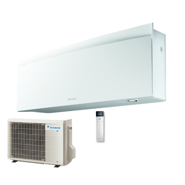 Daikin Set FTXJ25AW + RXJ25A WiFi Emura Wandgerät Mattweiß + Außengerät 2,5 kW 1 Raum 25 - 30 m²