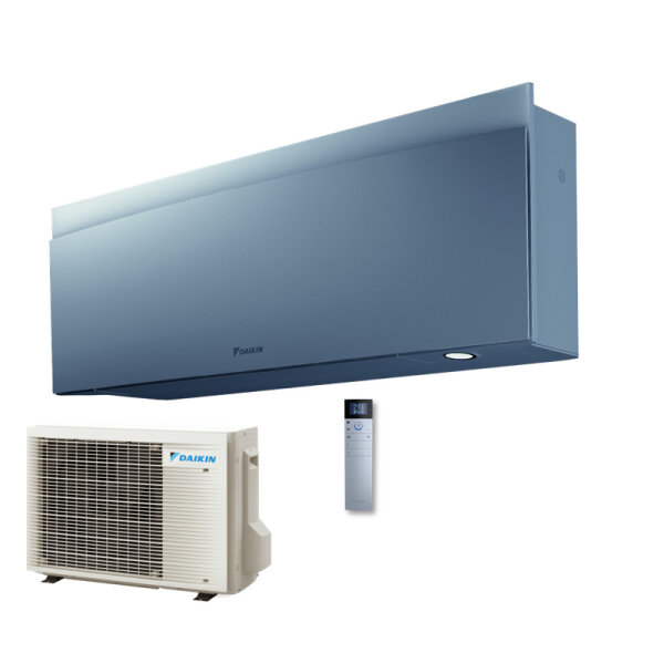 Daikin Set FTXJ25AS + RXJ25A WiFi Emura Wandgerät Silber + Außengerät 2,5 kW 1 Raum 25 - 30 m²