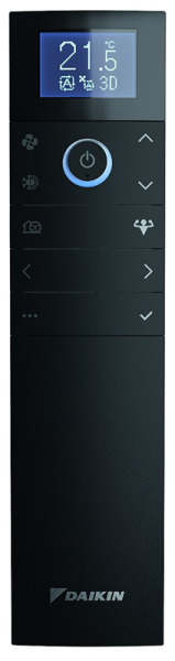 Daikin Set FTXJ42AB + RXJ42A WiFi Emura Wandgerät Mattschwarz + Außengerät 4,2 kW 1 Raum 40 - 45 m²