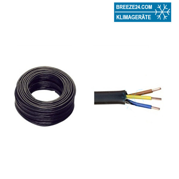 NYY-J 3 x 4,0 mm² Erdkabel Schwarz Elektroleitung