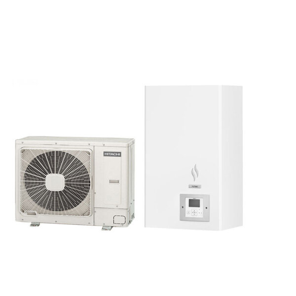 Hitachi Yutaki S 8,0 kW RAS-3WHVRP1 + RWM-3.0R1E - Wärmepumpe + Hydromodul | 3 kW Heizstab