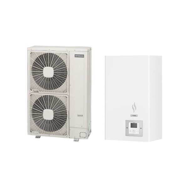 Hitachi Wärmepumpen Set YUTAKI S 14,0 kW RAS-5WHVNPE + RWM-5.0N1E - Außengerät + Hydromodul