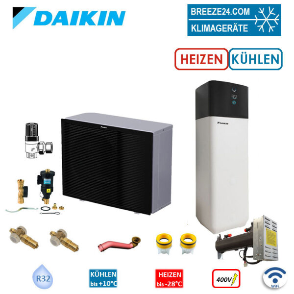 Daikin Altherma 3 H MT Set EPRA10EW1 + ETSX12P50E Wärmepumpe + Hydromodul/Speicher 500L 10kW HS 3 kW