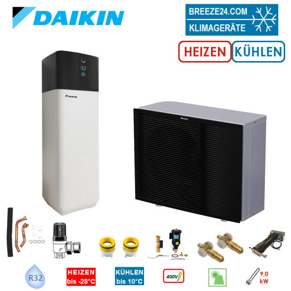 Daikin Altherma 3 H MT Set EPRA12EW1 + ETSX12P50E Wärmepumpe + Hydromodul/Speicher 500L 12 kW HS 9kW