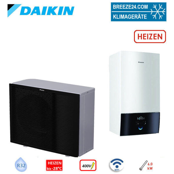 Daikin Altherma 3 H MT W Set EPRA10EW1 10,0 kW + ETBH12E6V Wärmepumpe + Hydromodul mit Heizstab 6 kW