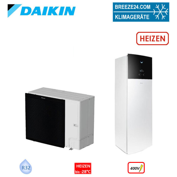 Daikin Altherma 3 R F Set ERLA16DW17 16kW + EBVH16S23D9W Wärmepumpe+Hydromodul/Speicher 230L HS 9 kW