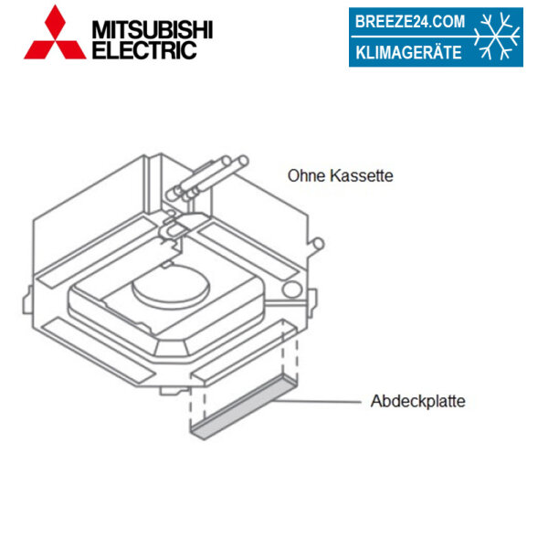 Mitsubishi Electric PAC-SJ37SP-E Luftauslass-Abdeckplatte für PLA-ZM Deckenkassetten