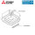 Mitsubishi Electric PAC-SJ37SP-E Luftauslass-Abdeckplatte für PLA-ZM Deckenkassetten