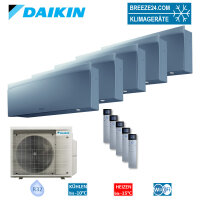 Daikin Set 5 x FTXJ25AS + 5MXM90A2V1B9 Wandgeräte...