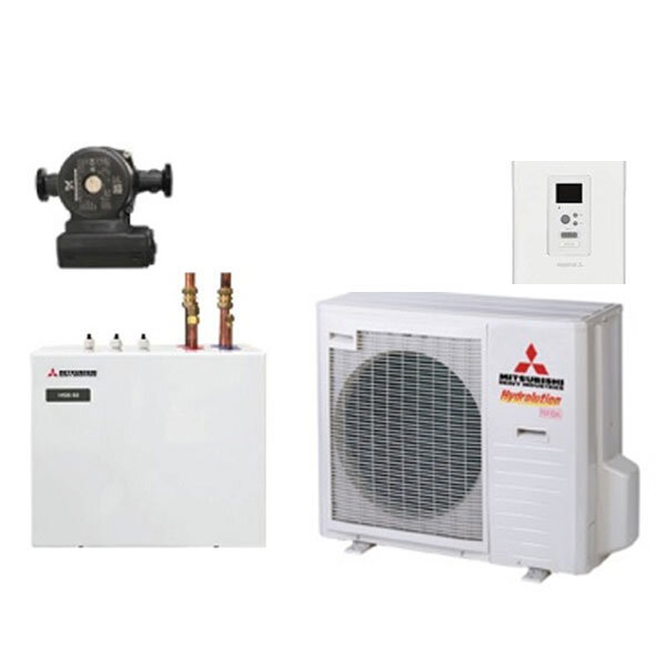 Mitsubishi Heavy Hydrolution Set FDCW71VNX-A+HSB100+CPD11 25M/65+RC-HY20 Wärmepumpe+Hydromodul+Pumpe+FB