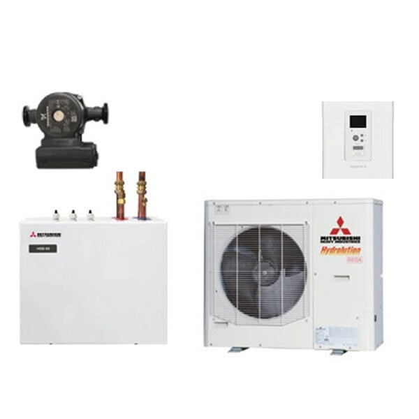 Mitsubishi Heavy Hydrolution Set FDCW100VNX-A+HSB100-W+CPD1125M/65+RC-HY20 Wärmepumpe+Hydromodul+Pumpe+FB