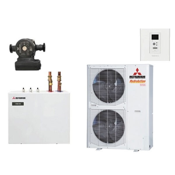 Mitsubishi Heavy Hydrolution Set FDCW140VNX-A+HSB140+CPD1125M/65+RC-HY20 Wärmepumpe+Hydromodul+Pumpe+FB
