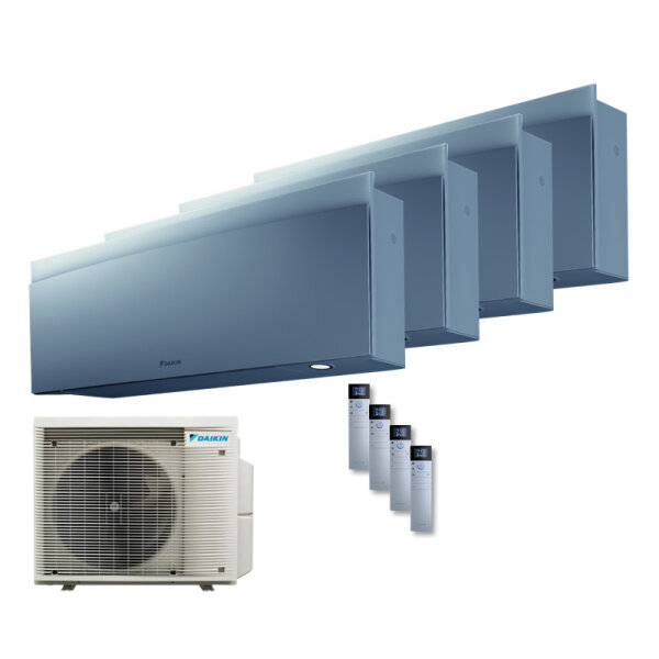 Daikin Set 4 Wandgeräte Emura WiFi 3,5 kW - 4 x FTXJ35AS + 4MXM80A8 R32 Klimaanlage