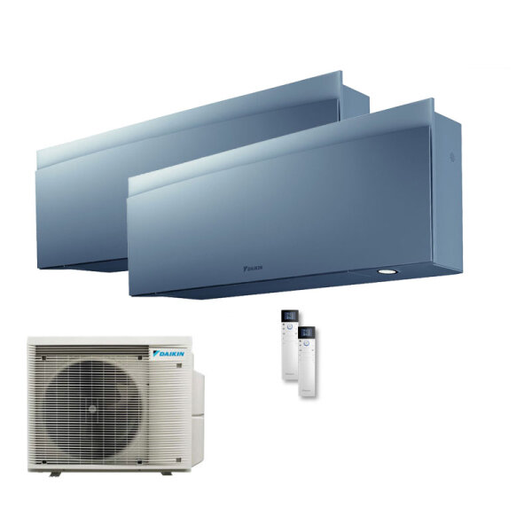 Daikin Set 2 Wandgeräte Emura WiFi 2,4 kW 2 x FTXJ25AS + Außengerät 2MXM50A2V1B(9/8) R32 Klimaanlage
